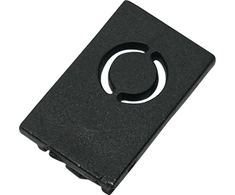 Užglaistomo magnetinės sistemos ZAMBELIS MAGNETIC 3MM bėgelio užbaigimas, juodas, 25460
