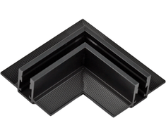 Užglaistomo magnetinės sistemos ZAMBELIS MAGNETIC 5MM bėgelio horizontalus kampinis sujungimas, matinės juodos sp., 2517