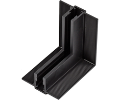 Užglaistomo magnetinės sistemos ZAMBELIS MAGNETIC 5MM bėgelio vertikalus kampinis sujungimas, matinės juodos sp., 2518