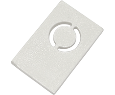 Užglaistomo magnetinės sistemos ZAMBELIS MAGNETIC 3MM bėgelio užbaigimas, baltas, 25460-W