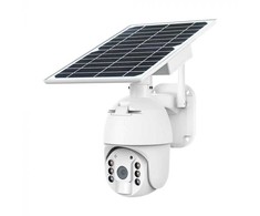 V-tac Valdoma HD 2MP WiFi apsaugos kamera, balta, su judesio davikliu ir saulės baterija