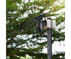 V-tac Valdoma HD 2MP WiFi apsaugos kamera, juoda, su judesio davikliu ir saulės baterija
