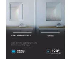 Sieninis šviestuvas Veidrodis su 7W LED apšvietimu, chromo sp., 6400K