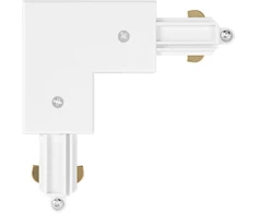 Vienfazio bėgelio L formos sujungimas TRACKLIGHT, baltas