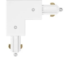 Vienfazio bėgelio L formos sujungimas TRACKLIGHT, baltas