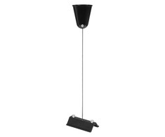 Vienfazio bėgelio pakabinimo rinkinys TRACKLIGHT, juodas