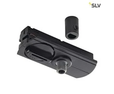 slv vienos fazės pakabinamas šviestuvas adapteris, juodas, pridedami apkrovos lygintuvai ir threaded piece
