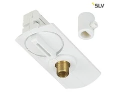 slv vienos fazės pakabinamas šviestuvas adapteris, baltas, pridedami apkrovos lygintuvai ir threaded piece
