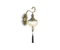 Sieninis šviestuvas Ideal Lux Wall lamp with 1 light HAREM, E27, chrome