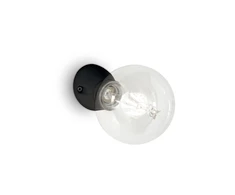 Lubinis šviestuvas Ideal Lux Wall lamp with 1 light WINERY, E27, juodas