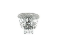 Sieninis šviestuvas Ideal Lux Wall lamp with 2 lights DUBAI, E14, chrome