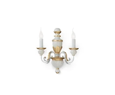 Sieninis šviestuvas Ideal Lux Wall lamp with 2 lights FIRENZE, E14, rust color