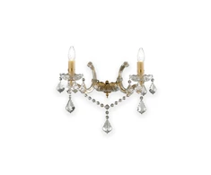 Sieninis šviestuvas Ideal Lux Wall lamp with 2 lights FLORIAN, E14, baltas