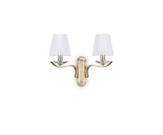 Sieninis šviestuvas Ideal Lux Wall lamp with 2 lights PEGASO, E14, brass