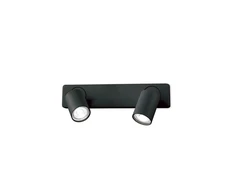Sieninis šviestuvas Ideal Lux Wall lamp with 2 lights RUDY, GU10, juodas