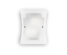 Sieninis šviestuvas Ideal Lux Wall lamp with 2 lights TRIPLO, E27, baltas