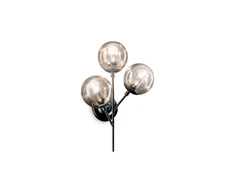 Sieninis šviestuvas Ideal Lux Wall lamp with 3 lights KEPLER, E27, nickel