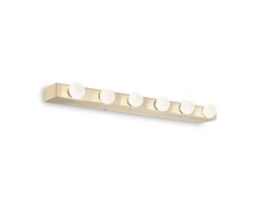 Sieninis šviestuvas Ideal Lux Wall lamp with 6 lights PRIVE', E14, copper
