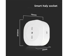 V-tac WIFI lizdas, suderinamas su AMAZON ALEXA ir GOOGLE HOME, baltas