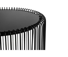 Žurnalinių staliukų rinkinys WIRE 44CM, juodas