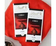 2 vnt. "LINDT EXCELLENCE" juodojo šokolado su aitriųjų paprikų ekstraktu