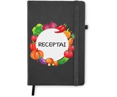 A5 formato užrašų knygelė "Receptai"