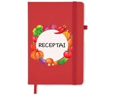 A5 formato užrašų knygelė "Receptai"