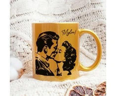 Auksinis puodelis "Myliu"