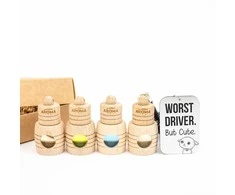 Automobilio kvapukų rinkinys "Worst driver, but cute"