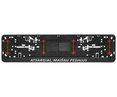 Automobilio numerių rėmelis "Atsargiai, maišau pedalus"