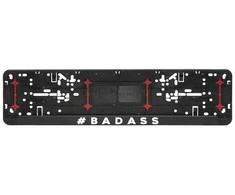 Automobilio numerių rėmelis "Bad Ass"