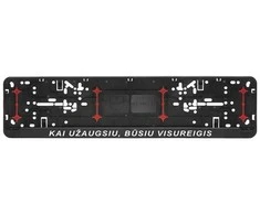 Automobilio numerių rėmelis "Kai užaugsiu, būsiu visureigis"