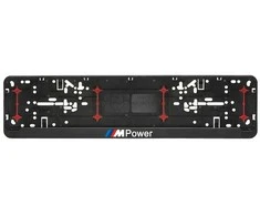 Automobilio numerių rėmelis "M power"