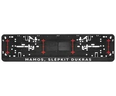 Automobilio numerių rėmelis "Mamos, slėpkit dukras"