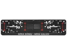 Automobilio numerių rėmelis "Nėra dūmų - nėra galios"