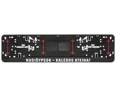 Automobilio numerių rėmelis "Nusišypsok - Kalėdos ateina!"