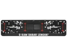 Automobilio numerių rėmelis "O kam dabar lengva?"