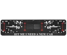 Automobilio numerių rėmelis "Please, hit me"