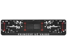 Automobilio numerių rėmelis "Princesė už vairo"