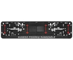 Automobilio numerių rėmelis "Sugedo posūkių rankenėlė"