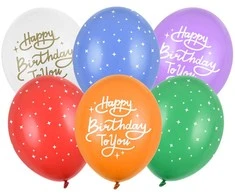 PartyDeco Balionai "Su gimtadieniu tau" (6vnt)