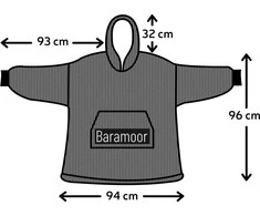 BARAMOOR džemperis - pledas "Rainbow"