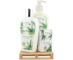 Bohemia Gifts Kosmetikos dovanų rinkinys "Hemp SPA“ (skystas muilas 300ml + kūno pienelis 250ml + muilas 100g)