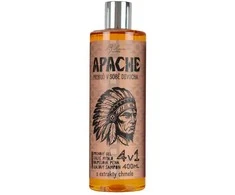 Bohemia Gifts Vyriškas dušo gelis, šampūnas, putos ir muilas 4in1 "Apache" (400ml)