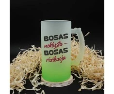 Bokalas "Bosas neklysta - bosas rizikuoja"