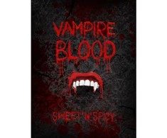 Butelio etiketė "Vampire Blood" (10vnt)