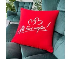 Dekoratyvinė pagalvėlė "Aš tave myliu"