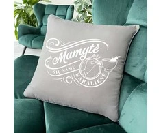 Dekoratyvinė pagalvėlė "Mamytė - namų karalienė"