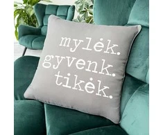 Dekoratyvinė pagalvėlė "Mylėk, gyvenk, tikėk"