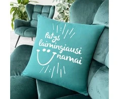 Dekoratyvinė pagalvėlė "Patys laimingiausi namai"